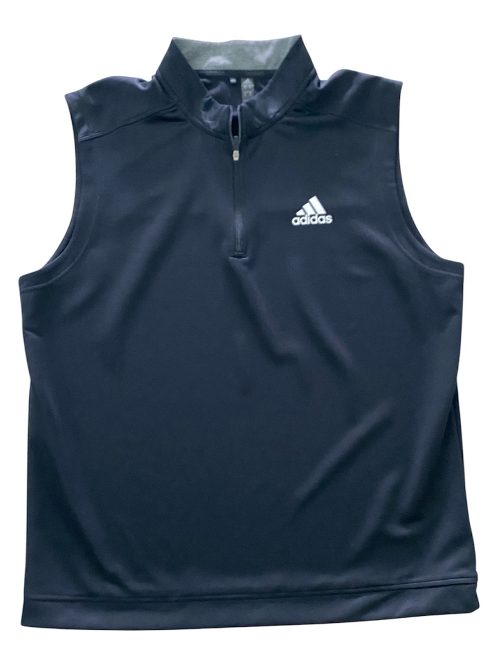 NWOT Adidas Men's Adidas Golf Quarter Zip Golf Vest Black Size XL